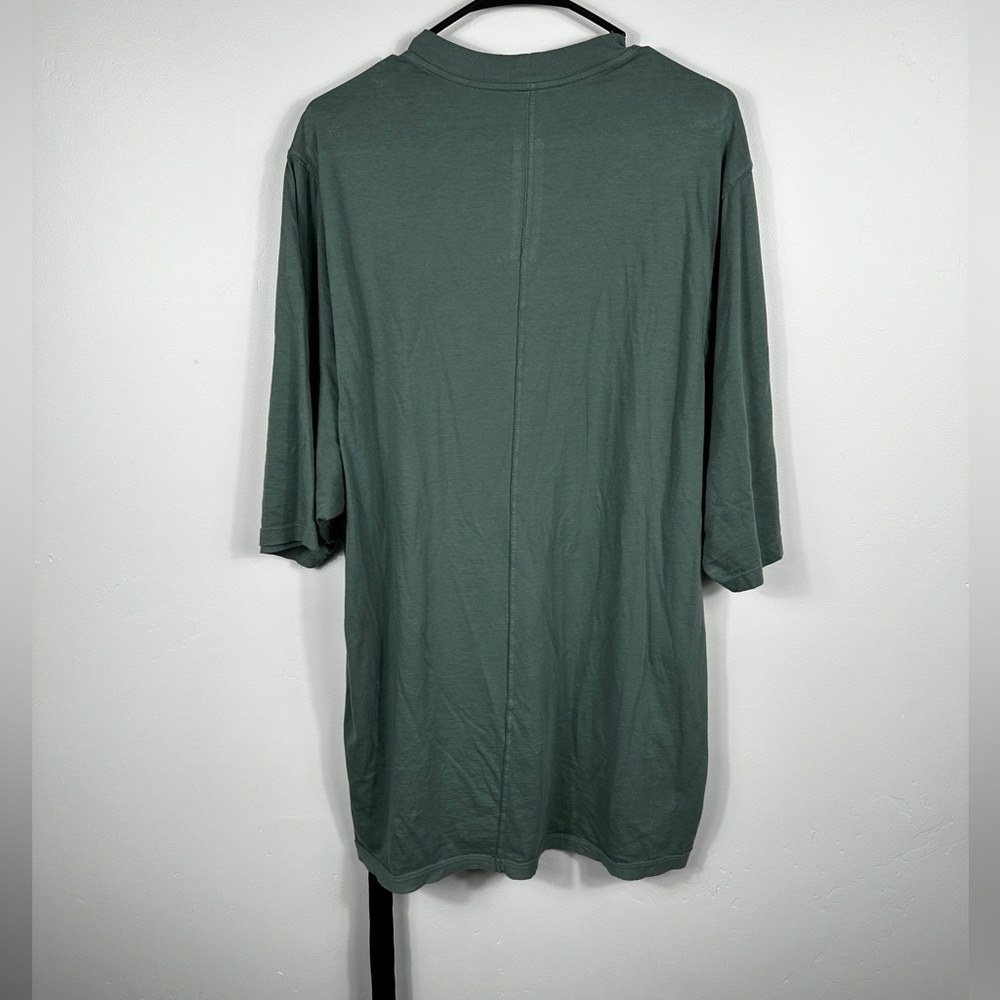 RICK OWENS DRKSHDW OVERSIZED FIT CREW-NECK T-SHIRT LOGOED DETAIL GREEN - MEDIUM - Picture 4 of 8